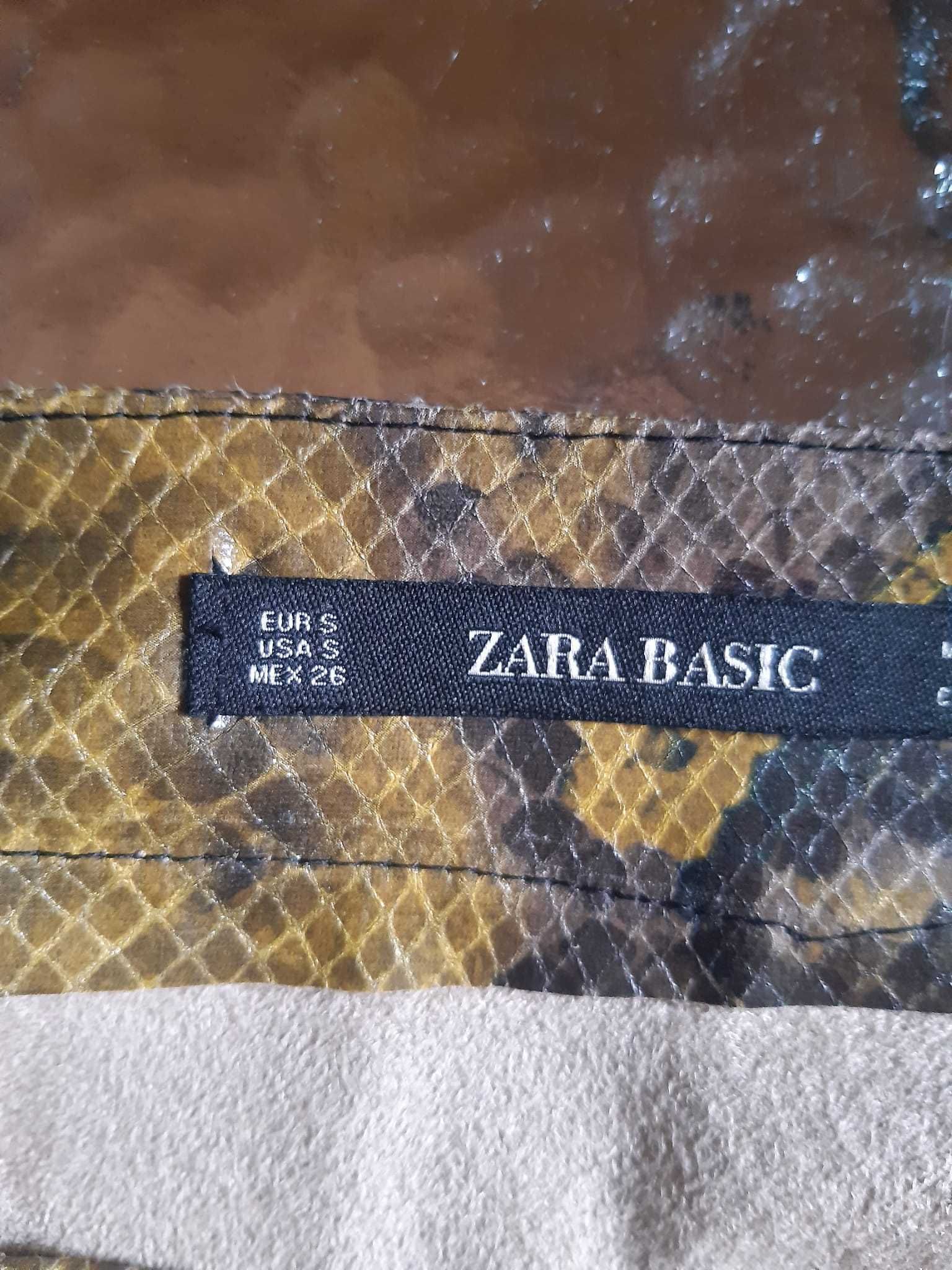 Fustă midi Zara Basic evazată, marimea S