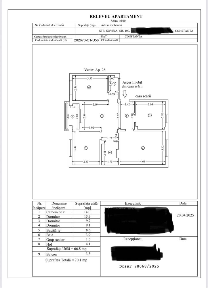 Apartament 4 camere - direct proprietar