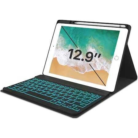 Husa cu Tastatura bluetooth compatibila cu Apple iPad Pro 12.9"