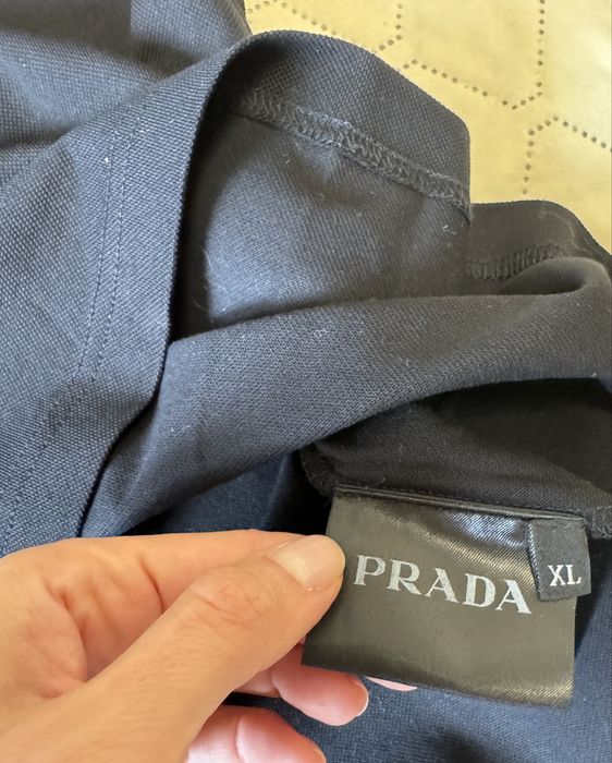Tricou negru barbati, Prada, XL