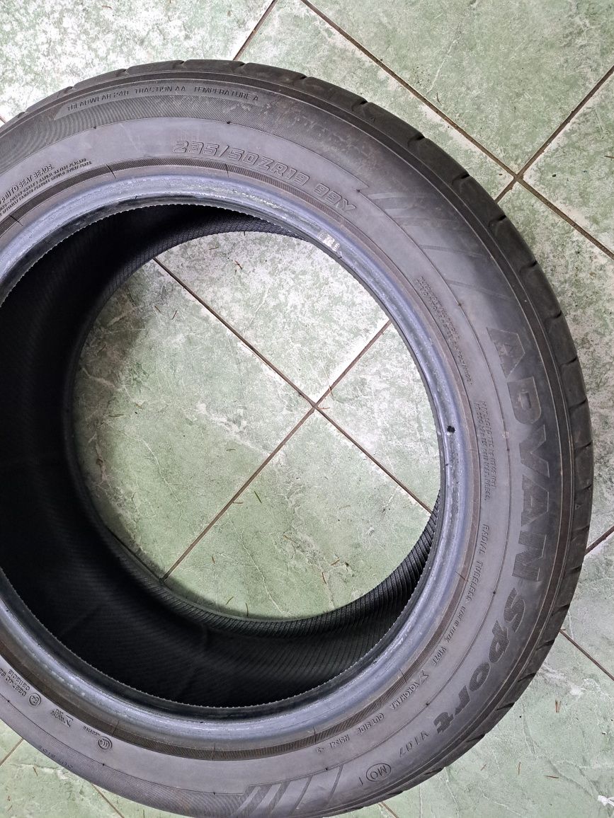 2 anvelope 235/50 R19 Yokohama cu profil 6.6mm