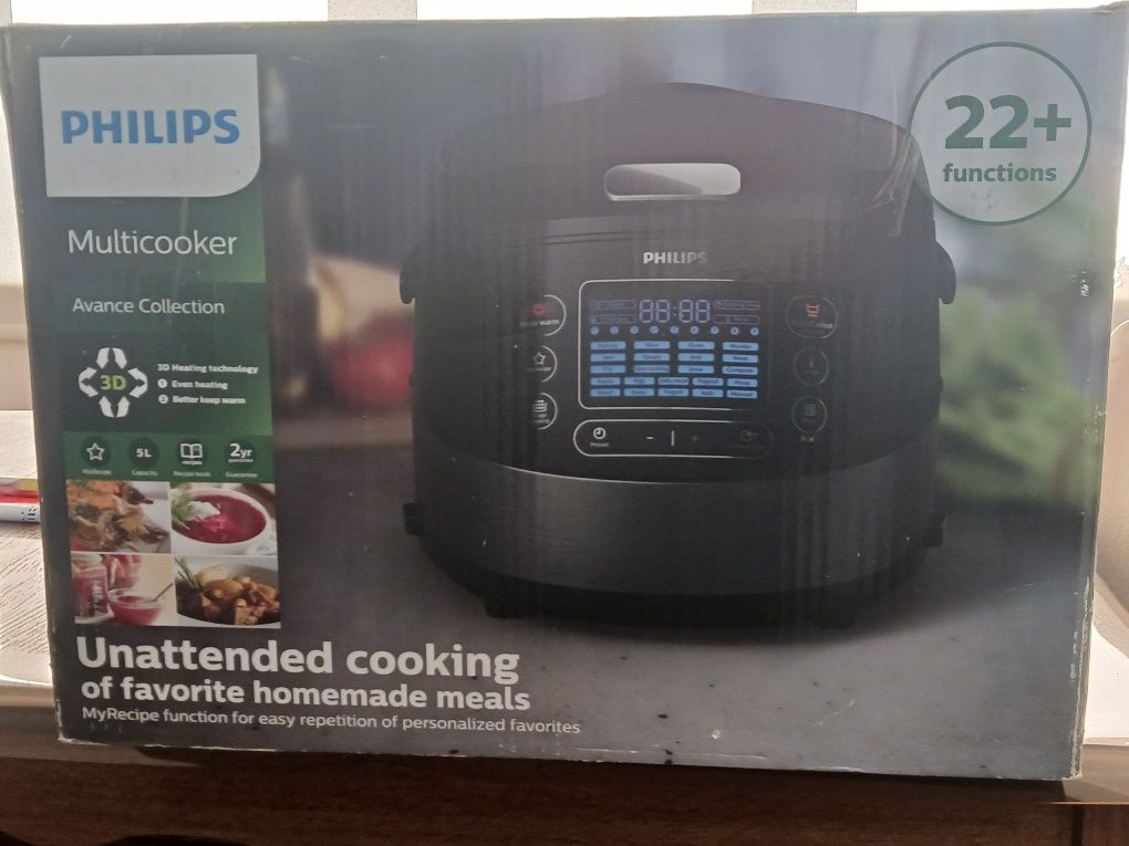 Мултикукър - Multicooker Philips HD4749/70, 1070 W, 5 л, Функция Slow