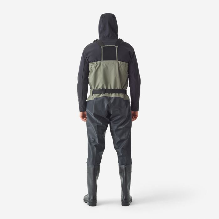 Waders Pvc și respiranți de pescuit 500 - produs resigilat Decathlon