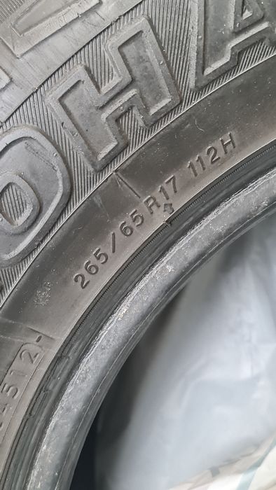 Летняя резина БУ 265/65 R17 YOKOHAMA