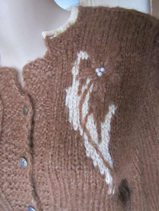 Costum dama din mohair maro, stil office. HANDMADE