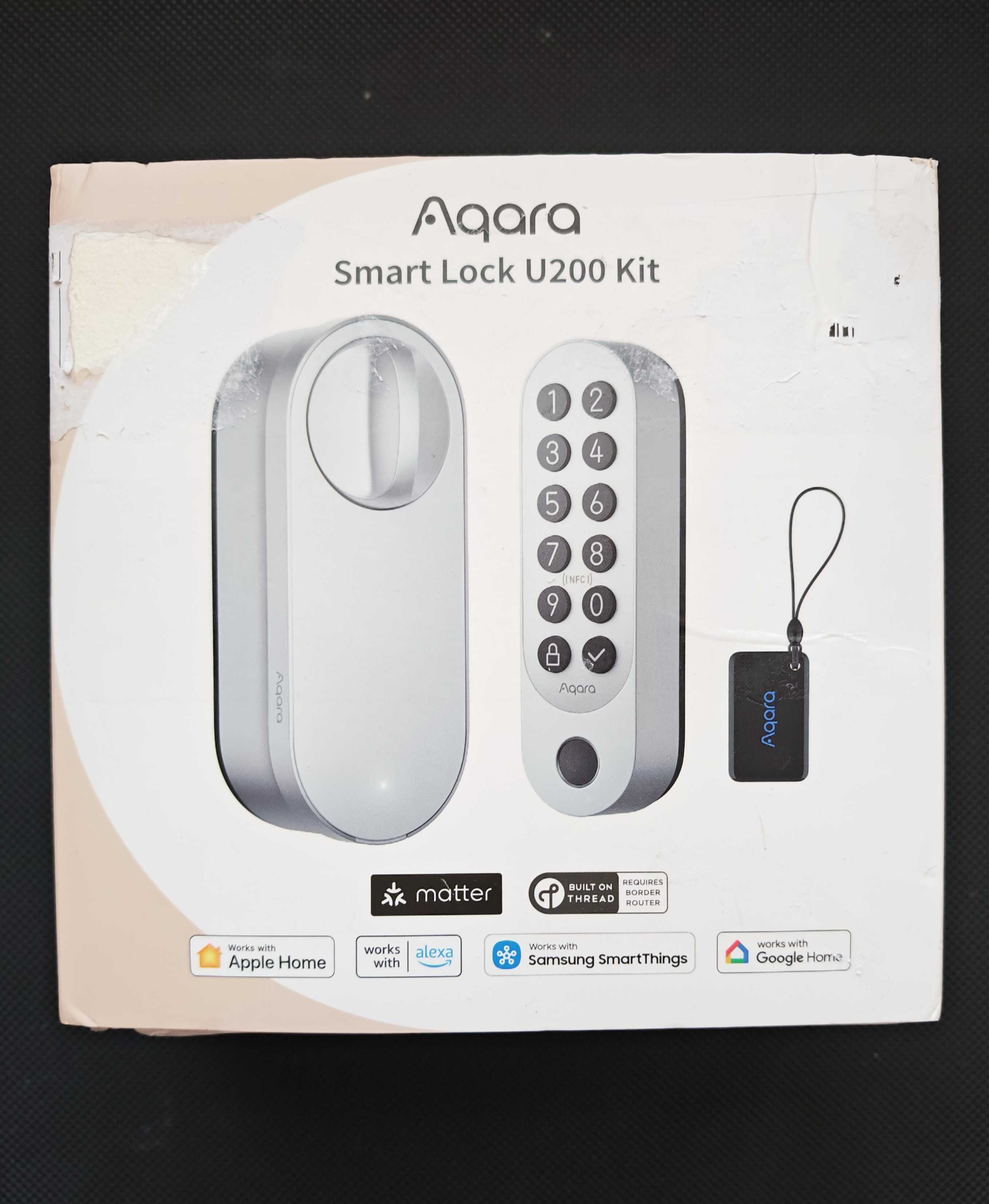 Смарт ключалка Aqara - U200, клавиатура, аксесоари, сребриста