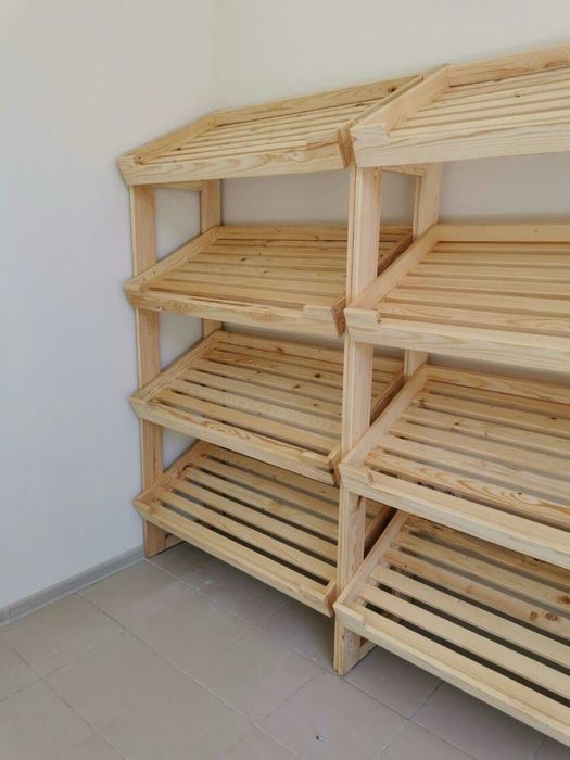 Стеллажи деревянные