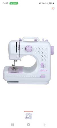 Швейная машина znlux FHSM-505 белый,  фиолетовый