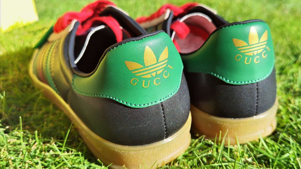 Обувки Adidas x Gucci Gazelle Black Green Red