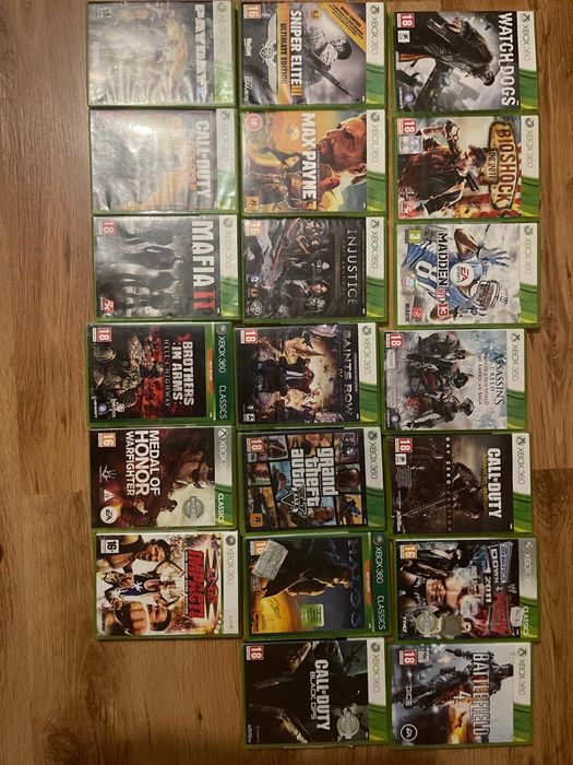 Xbox 360 + jocuri + 2 manet