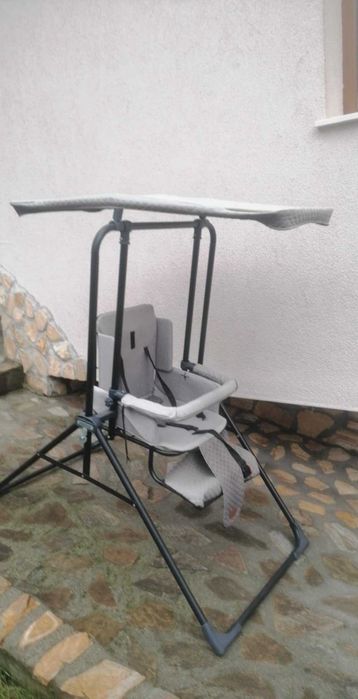 Детска  градинска люлка тип столче със сенник