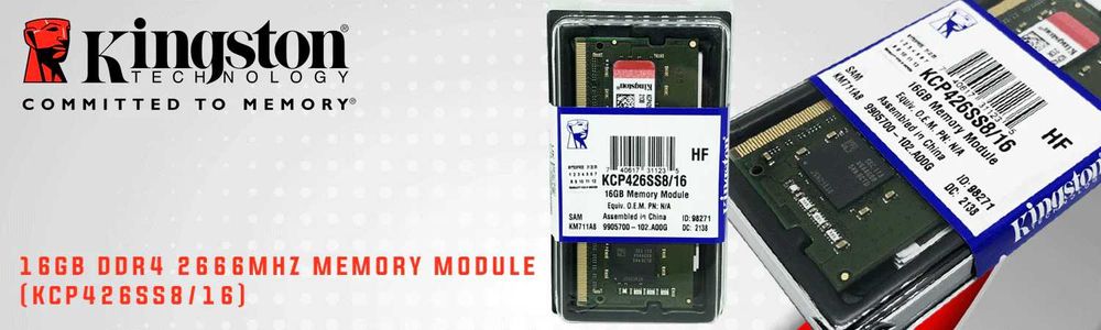 Memorie Laptop DDR4 16GB 2666MHz Kingston SODIMM KCP426SS8/16 Sigilata