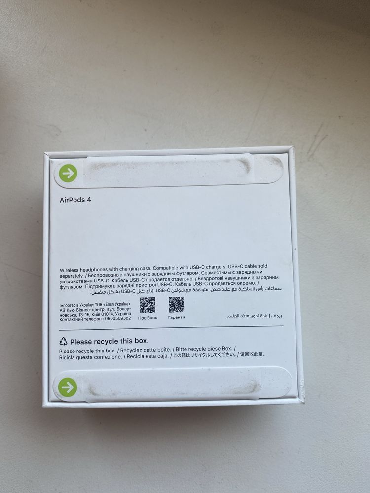 Airpods4 новый запечатанный