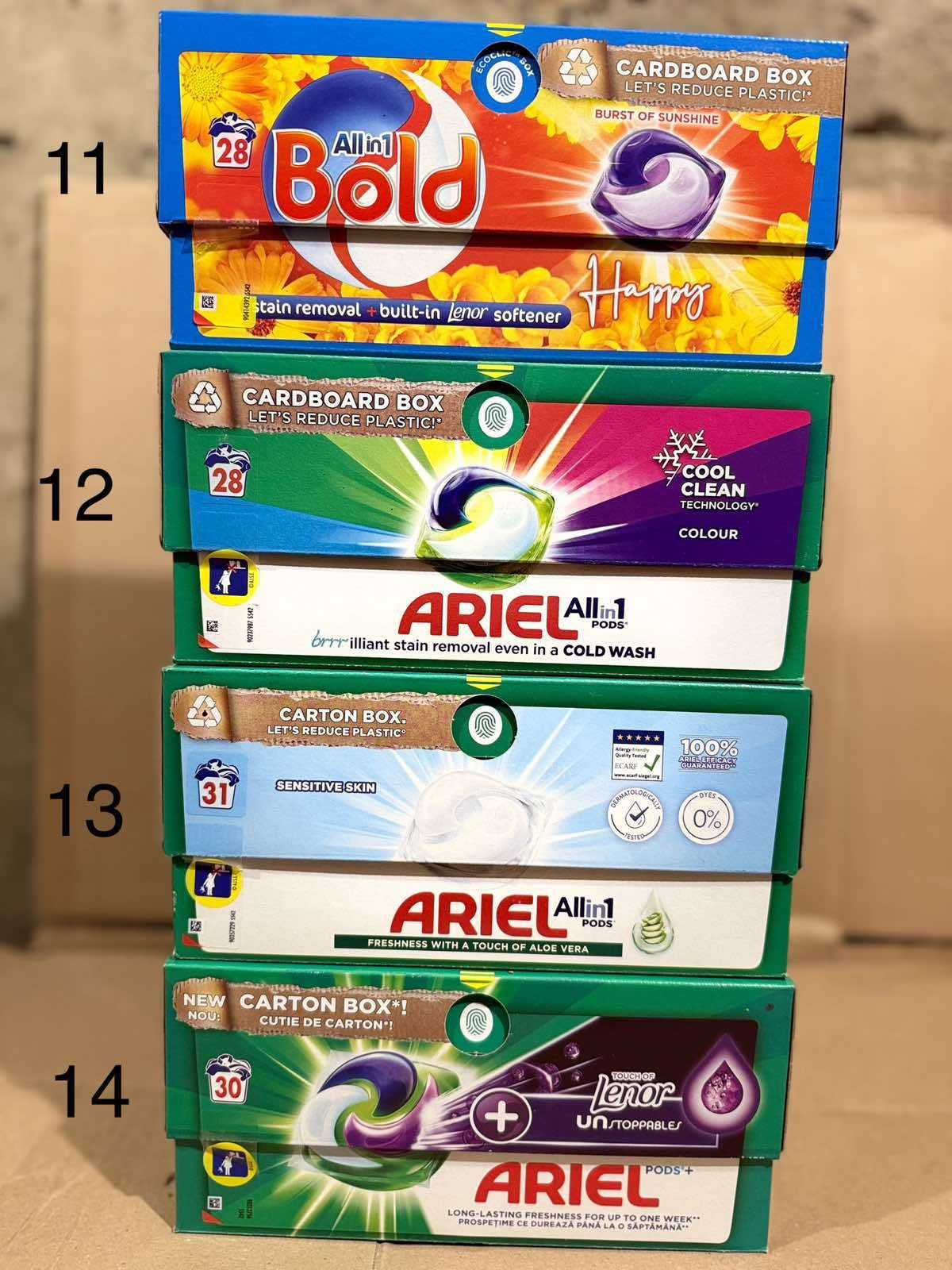 Препарати за пране Ariel Perlana Tide Savex Calgon Yomus