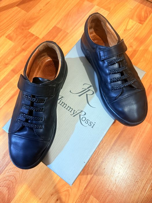 Черные кожаные мокасины бренда Jimmy Rossi, 37 размер