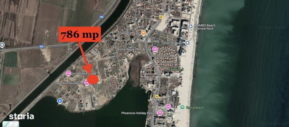 Mamaia Nord | Teren Constructii | 786Mp | Colt