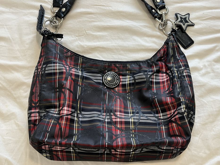 Geanta de Umar Coach Tartan Y2k Originala