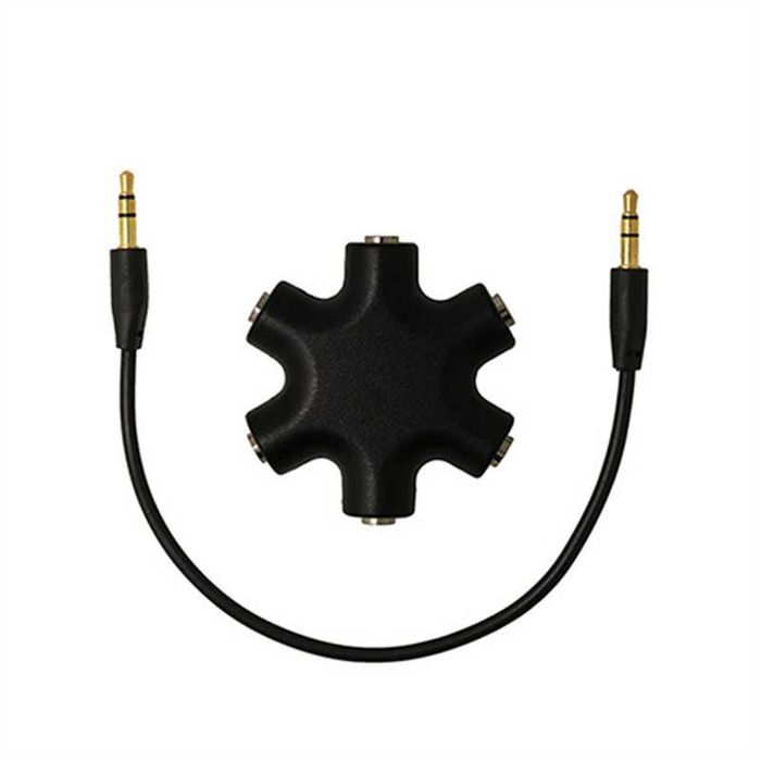 Splitter audio 1 intrare pe 5 iesiri, 3,5 mm (diferite culori)