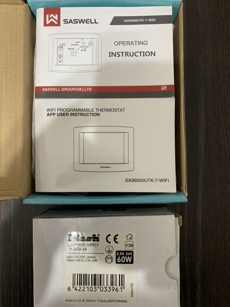 Termostat nou SASWELL SAS6000UTK-7-WIFI