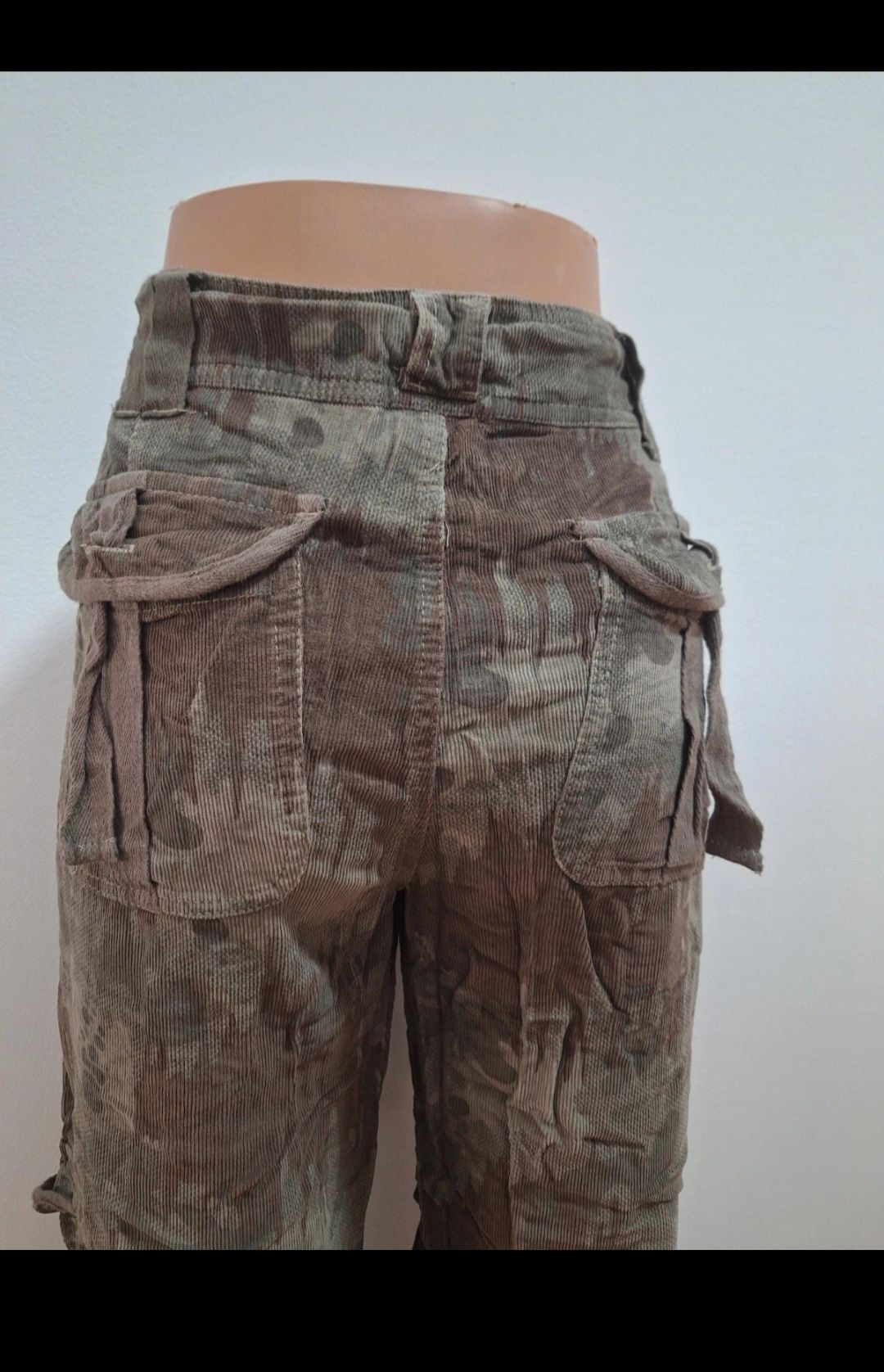 Pantaloni army dama/ barbat cu crac larg,100% bumbac