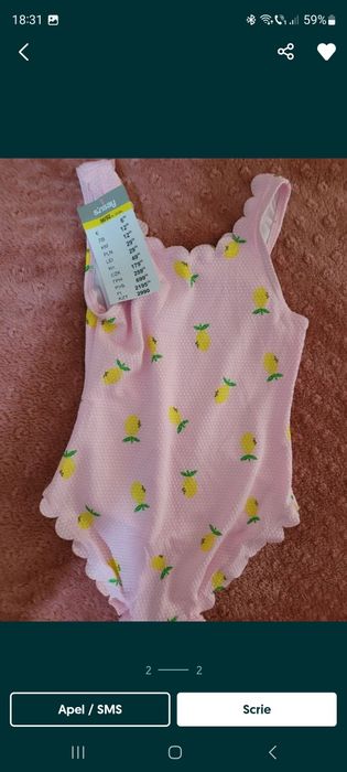 Costum de baie fetițe.