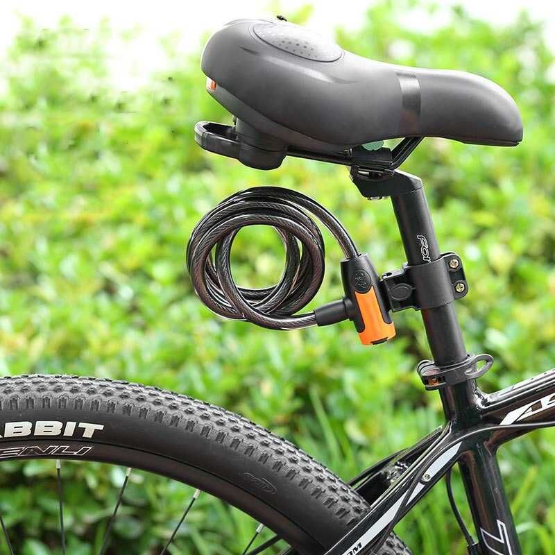 Antifurt bicicleta 100cm cu suport de montare blocare pentru biciclete