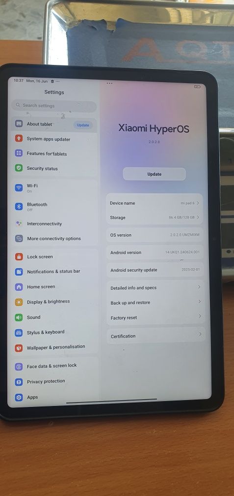 Mi pad 6 pro planshet sotiladi