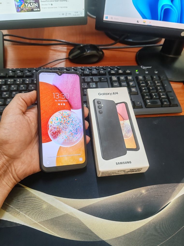 Samsung A14 64gb(2023)ideal ochilmagan usta kurmagan aybi yuq