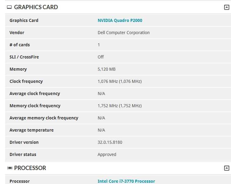 nVidia Quadro P2000 5GB 160 Bit GDDR5, 4xDP, PciE x16