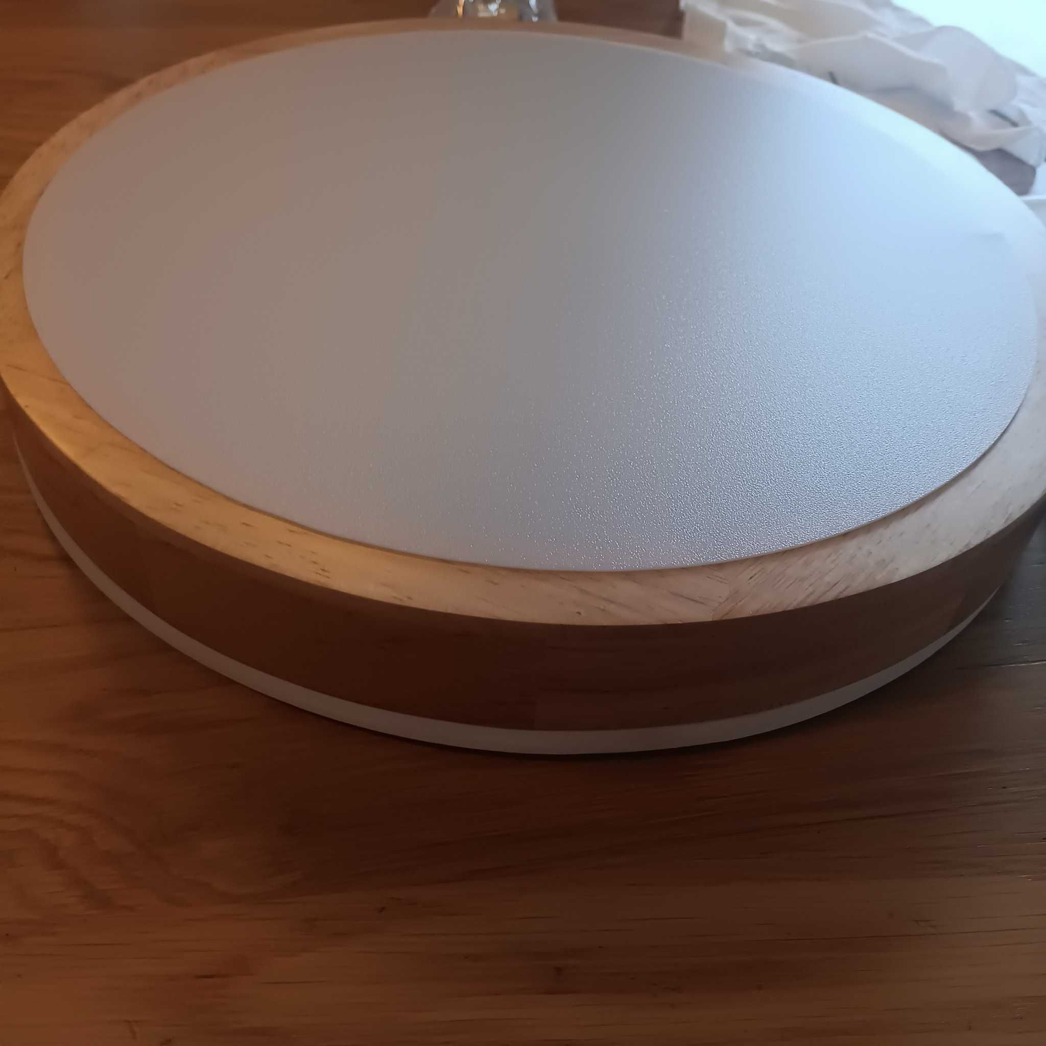 Дървена LED лампа за таван, 30см, 18W, 4500K, 1620Lm
