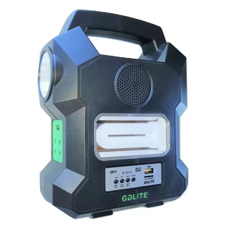 Kit Solar portabil Gdlite GD-1000A, USB, bluetooth, radio FM, MP3,