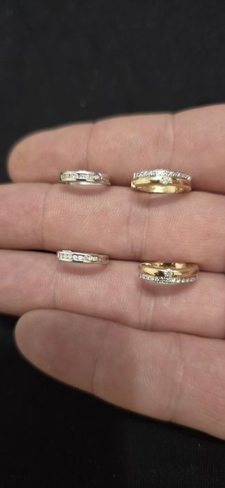 Cercei aur și diamante