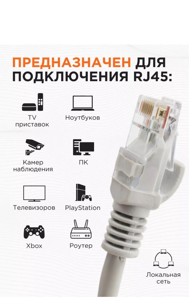 Патч - Шнур для подключения роутера wi fi к ноутбуку