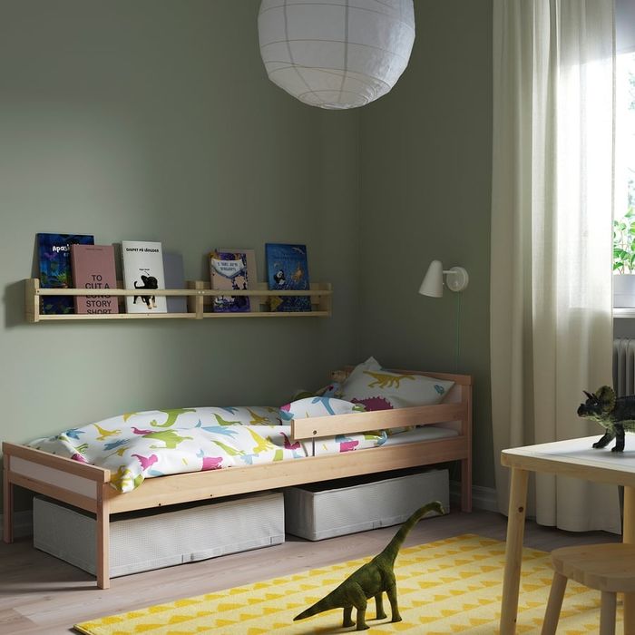Pat copii IKEA SNIGLAR + saltea, 70×160 cm
