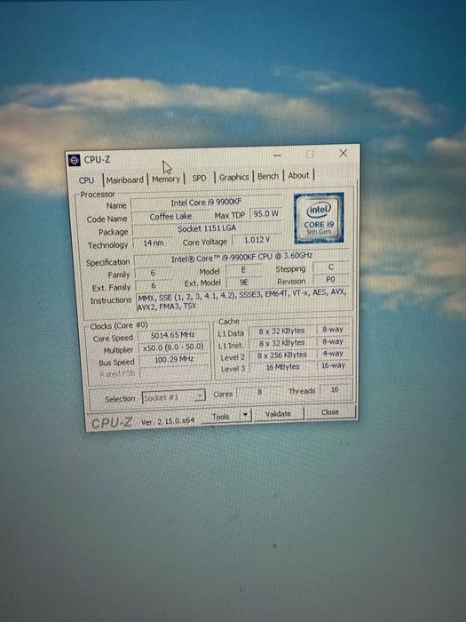 I9 9900KF Videochat , Gaming , OBS