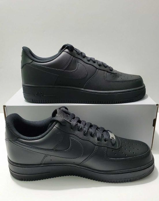 Adidasi Nike Air Force 1 TRiple Black Low