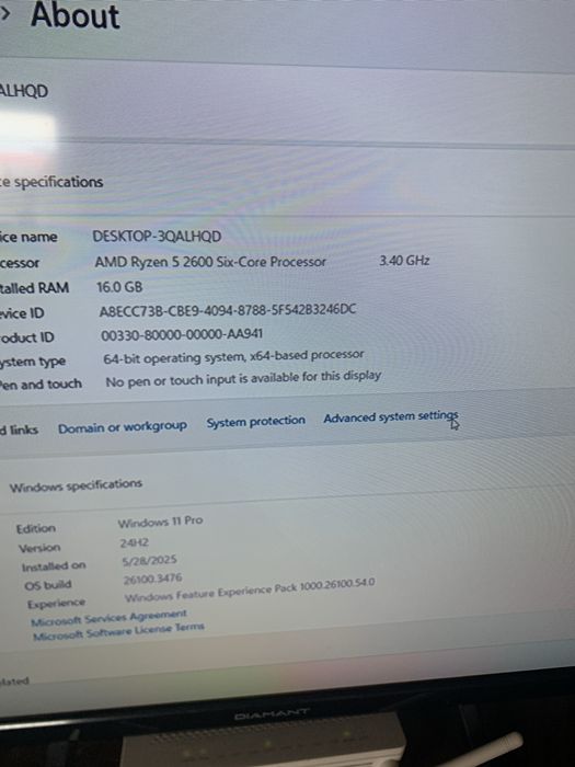 Unitate Gaming Procesor AMD Ryzen 5 2600 12core 4ghz 16 gb ddr4 RX 580