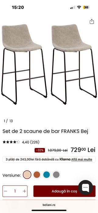 Scaune bar ca noi. Folosite foarte putin