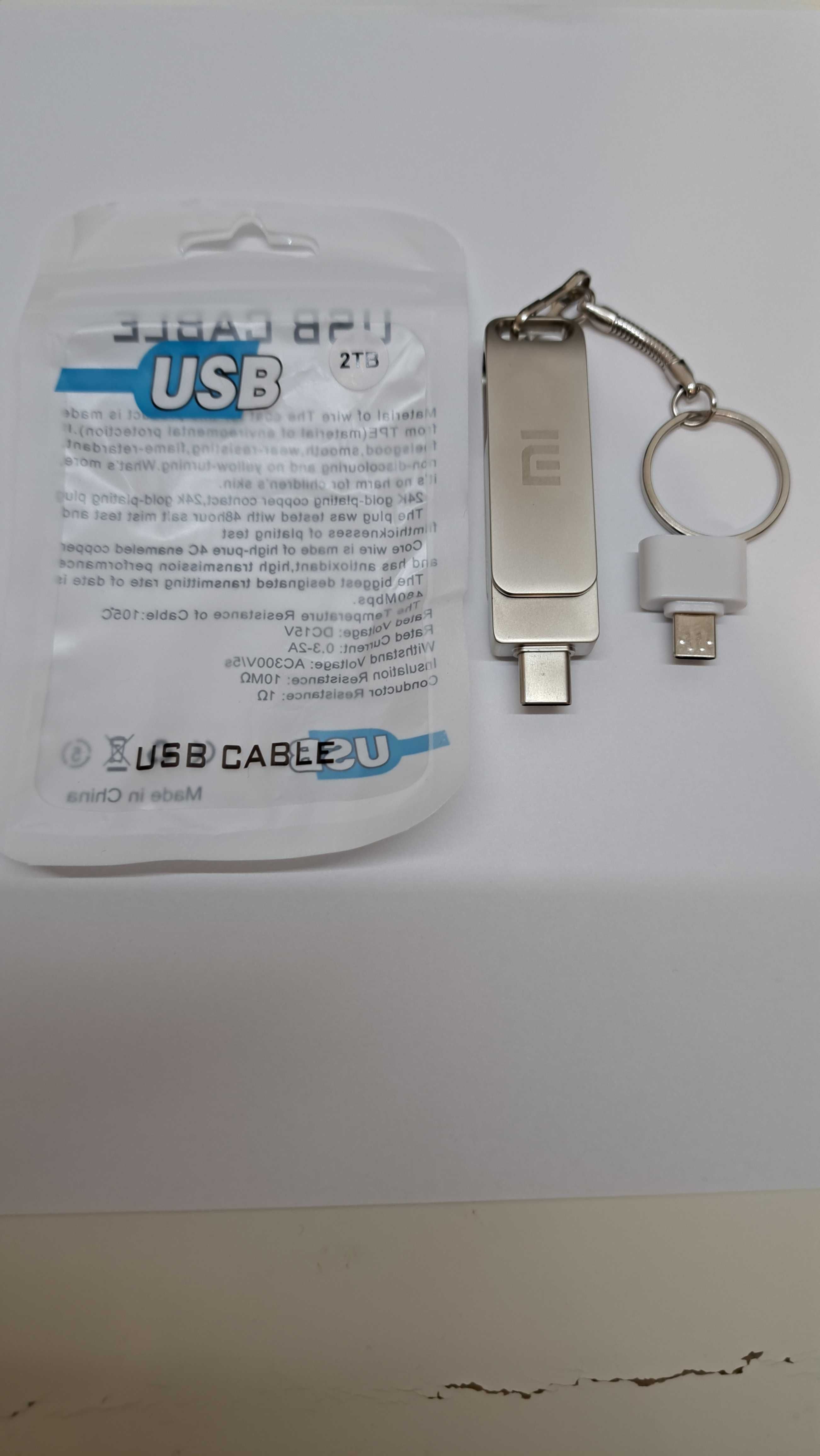 ФЛАШКА 2000 GB/2 TB Xiaomi USB/Type-C Флаш Памет Flash Drive Memoria