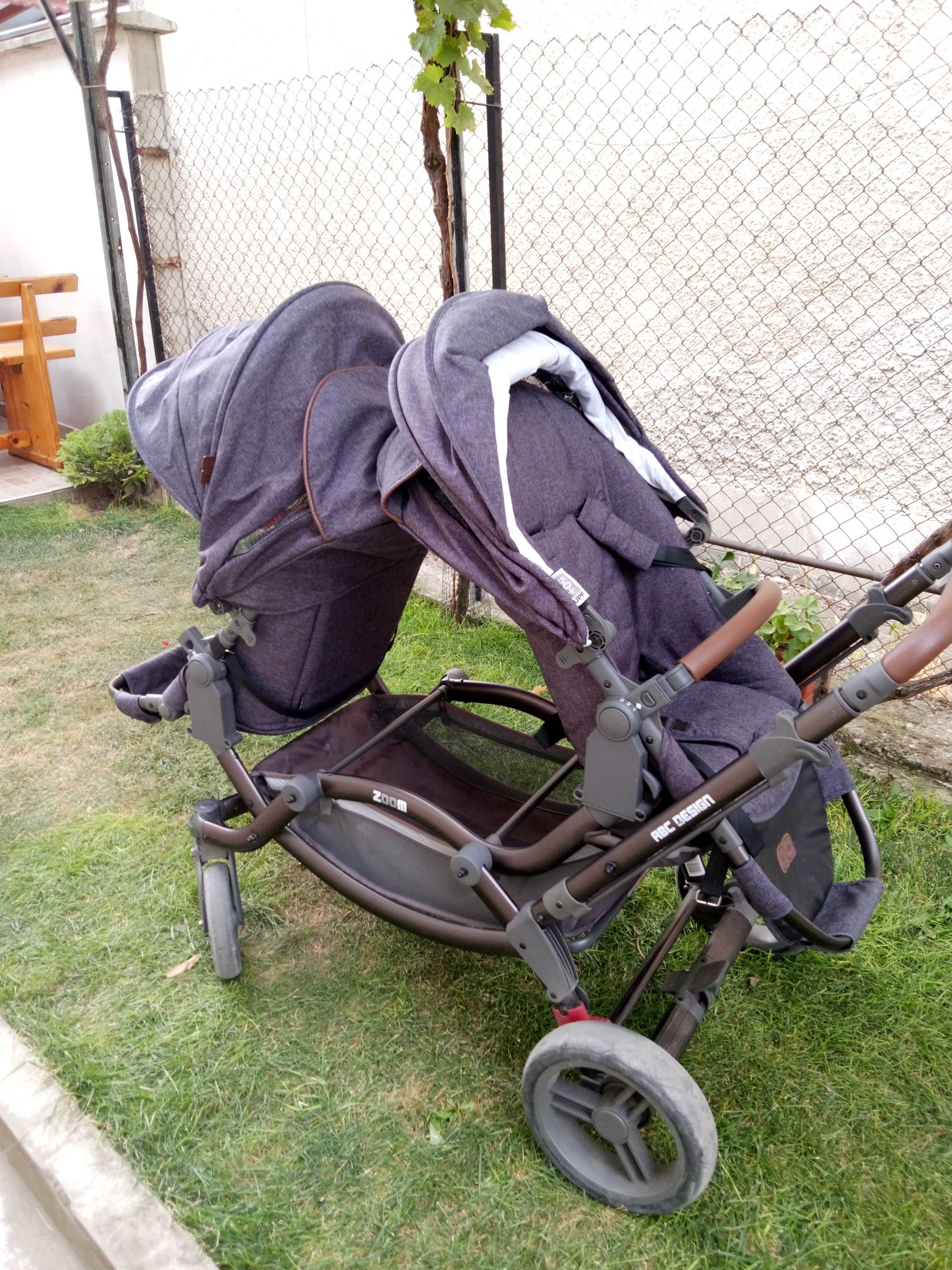 ABC DESIGN - Бебешка количка за близнаци ZOOM STREET