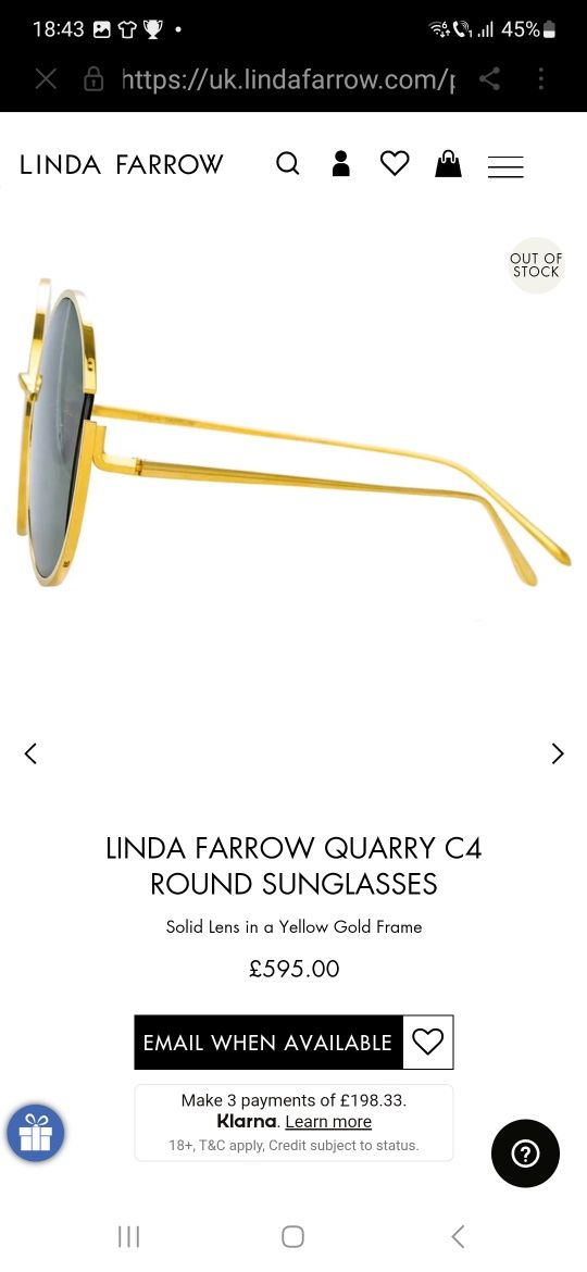 Ochelari de soare Linda Farrow Quarry 851 C4
