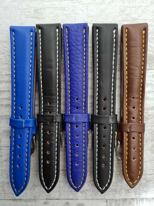 Set curele din piele naturala pentru ceasuri de 18mm