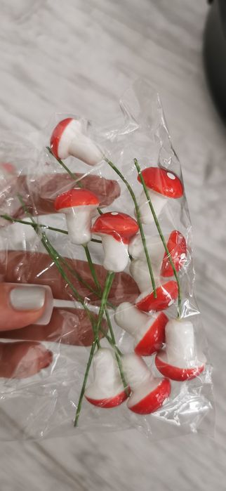 10 броя Гъбки декорация букет от гъби