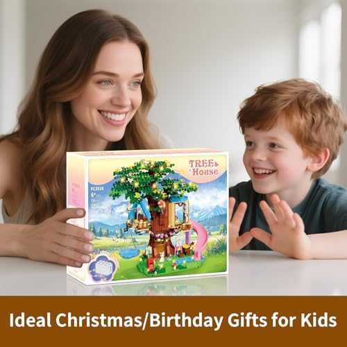 Нова играчка къща Конструктор с Хамак и Коте, 731 Части дете подарък