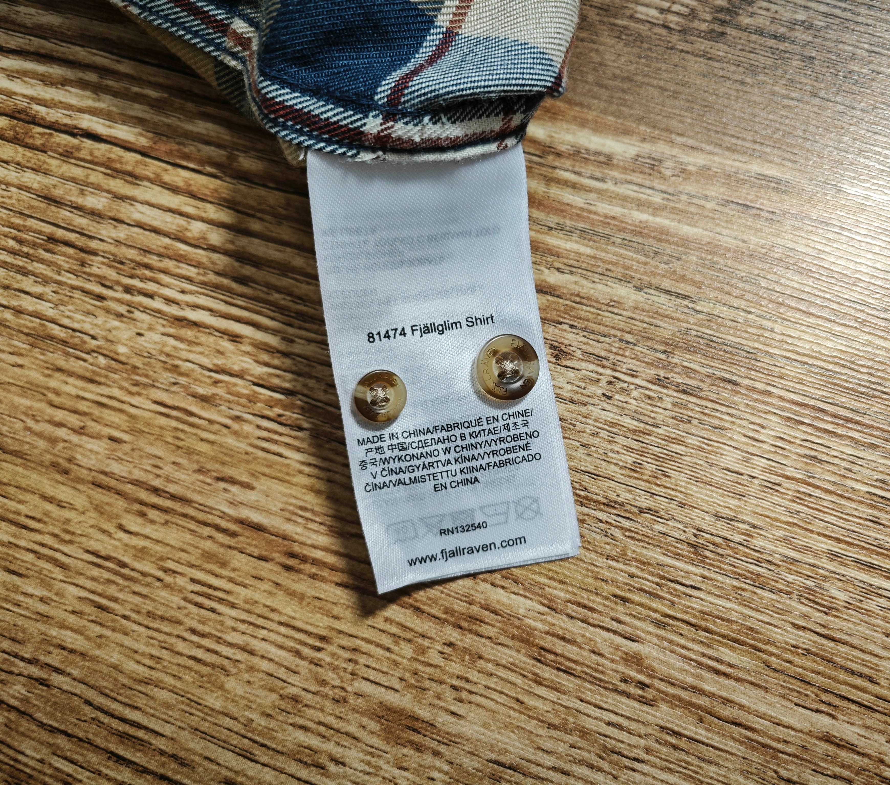 FJALLRAVEN Оригинална мъжка риза с навиващи ръкави размер М