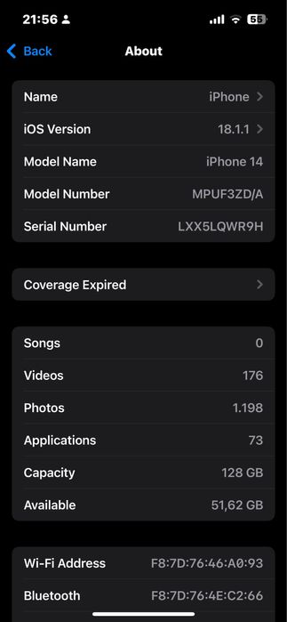 iPhone 14, însoțit de cutie