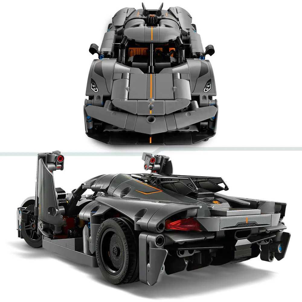 Lego Technic 42173 Сива хиперкола Koenigsegg Jesko Absolut