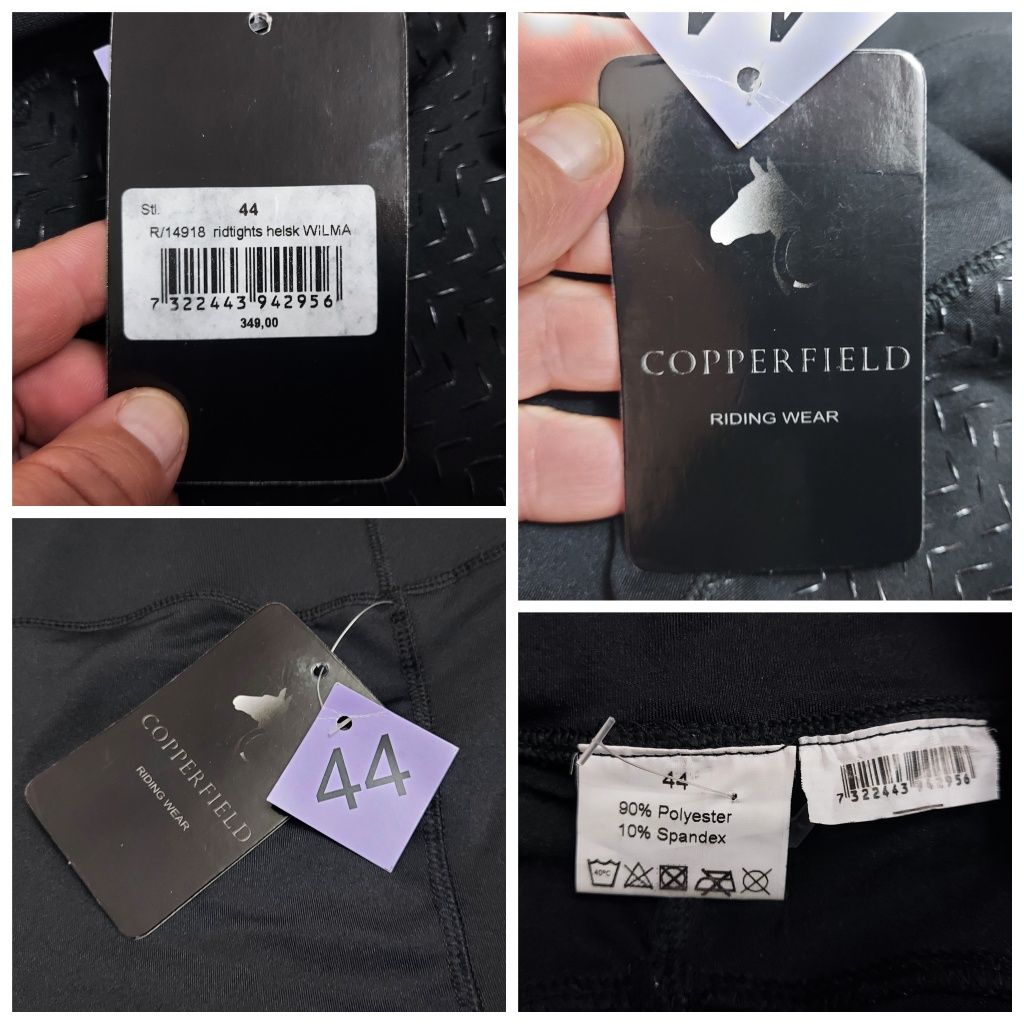 Pantaloni călărie Copperfield Riding Wear leggings echitație noi nr 44