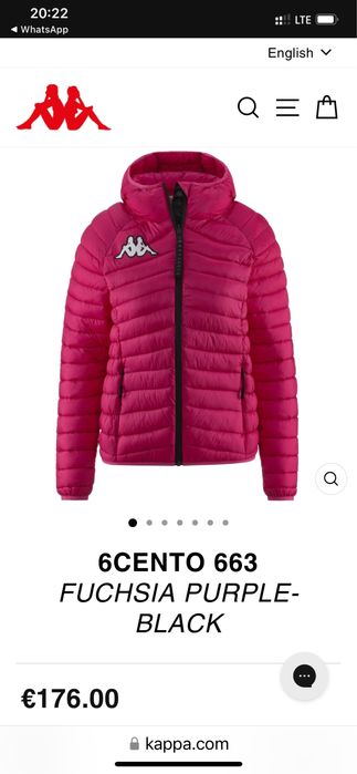 Geaca Jacketa Dame Kappa primaloft 6cento 663 Fuchsia