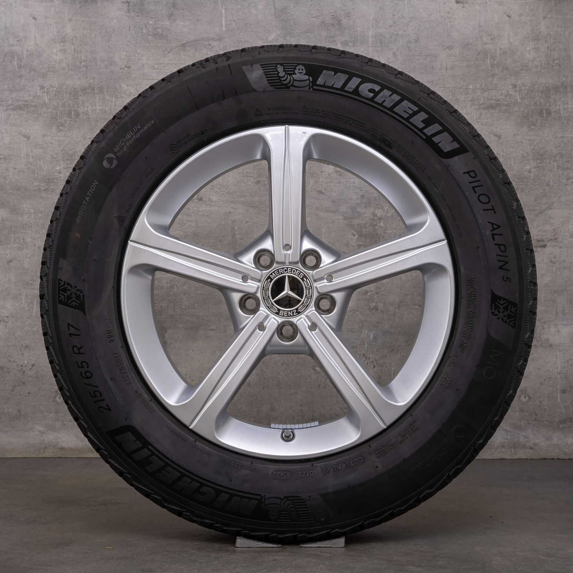 Jante 17” originale Mercedes cu anvelope M+S Michelin GLA/GLB